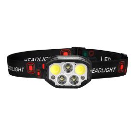 VEVOR 2 Pack Headlamps, Bright LED Rechargeable Headlight, Lightweight Head Flashlight with 12 Lighting Modes & Motion Sensor, Adjustable Headban