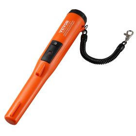 VEVOR Metal Detector Pinpointer, IP68 Fully Waterproof Handheld Pin Pointer Wand, 4.5" Detection Depth, 3 Modes